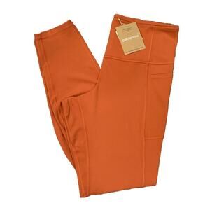 NWT PATAGONIA Leggings Large Maipo  7/8 Stash Burl Red Pants Retail $119